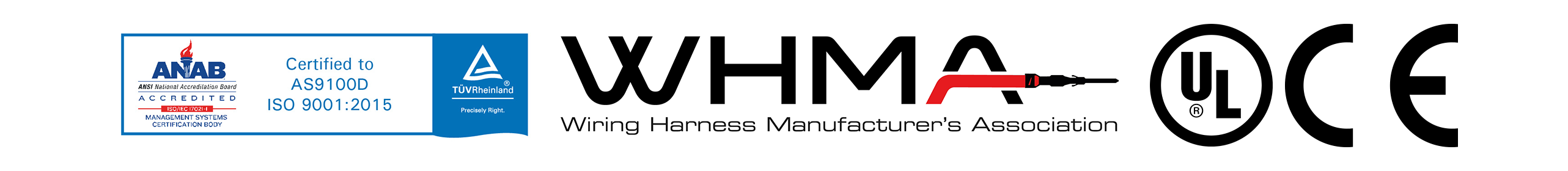 Certified | WHMA | UL | CE